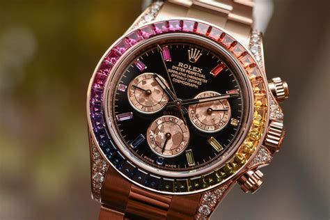 rolex cosmograph rose gold|Rolex cosmograph daytona rainbow price.